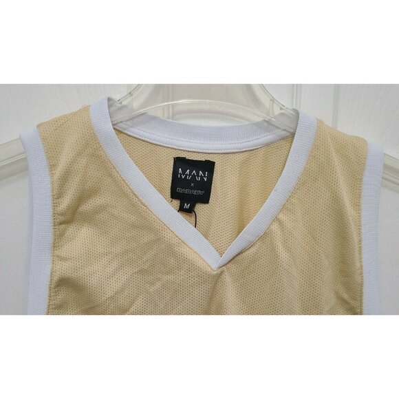 Official Boohoo MAN X Da Baby Limited Edition Sleeveless Jersey Yellow/White M - Picture 2 of 9